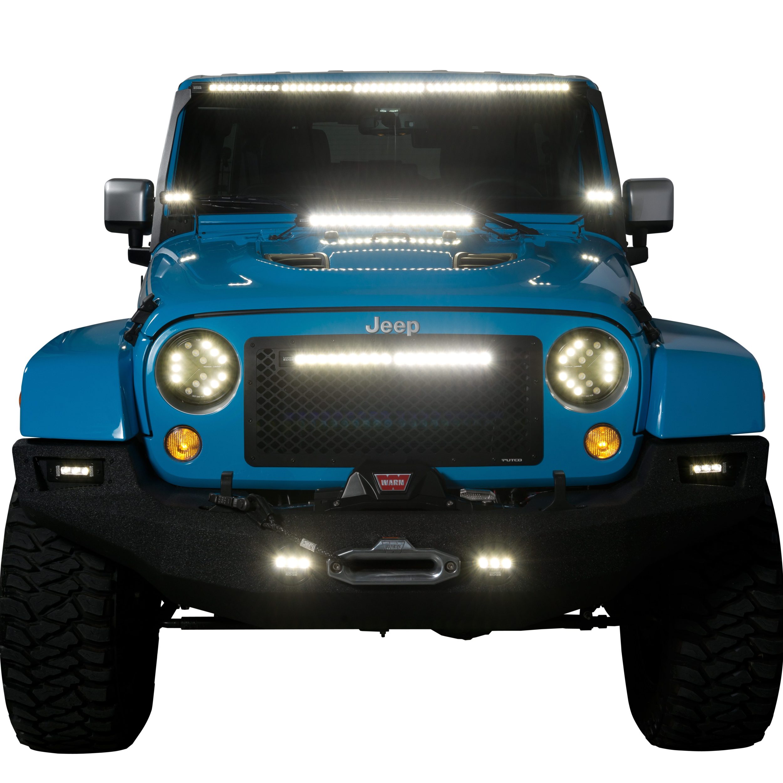 Putco Luminix Jeep Wrangler Hood Mounted LED Light Bar Kit