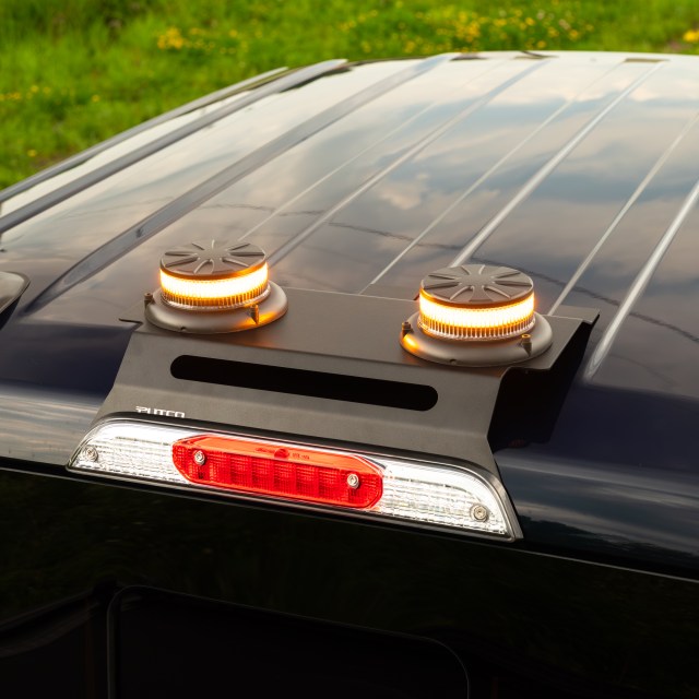 Model-specific third brake light install.