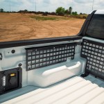 Ford Maverick with MOLLE Panels installed on the side of the truck bed.
