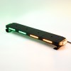 Amber, white, and green tri-color LED rooftop strobe light bar