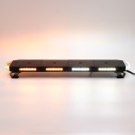 Amber, white, and green tri-color LED rooftop strobe light bar