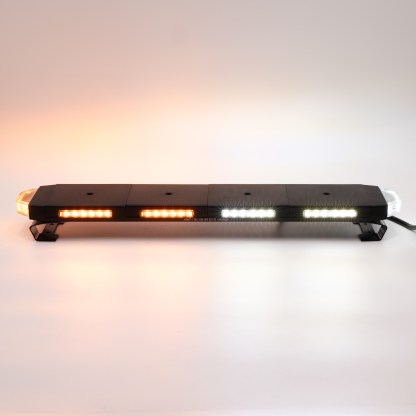 Amber, white, and green tri-color LED rooftop strobe light bar