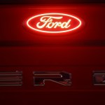 20-22 Ford Super Duty F-250 F-350 F-450 Dually Putco Luminix LED Red Oval Tailgate Lighted Emblem - Fits All Models Except Platinum or Limited (In-use)