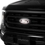 2023 Ford F150 - Putco Luminix White Oval LED Grille Emblem w Front Camera & Without Spray Washer Part# 92606