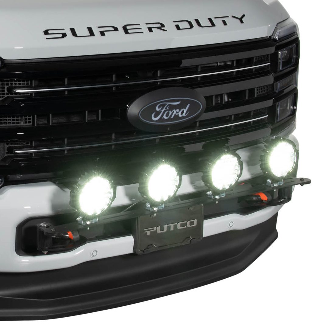 Denominator Mount with Quad Off Road HID Lights for Trail Performance