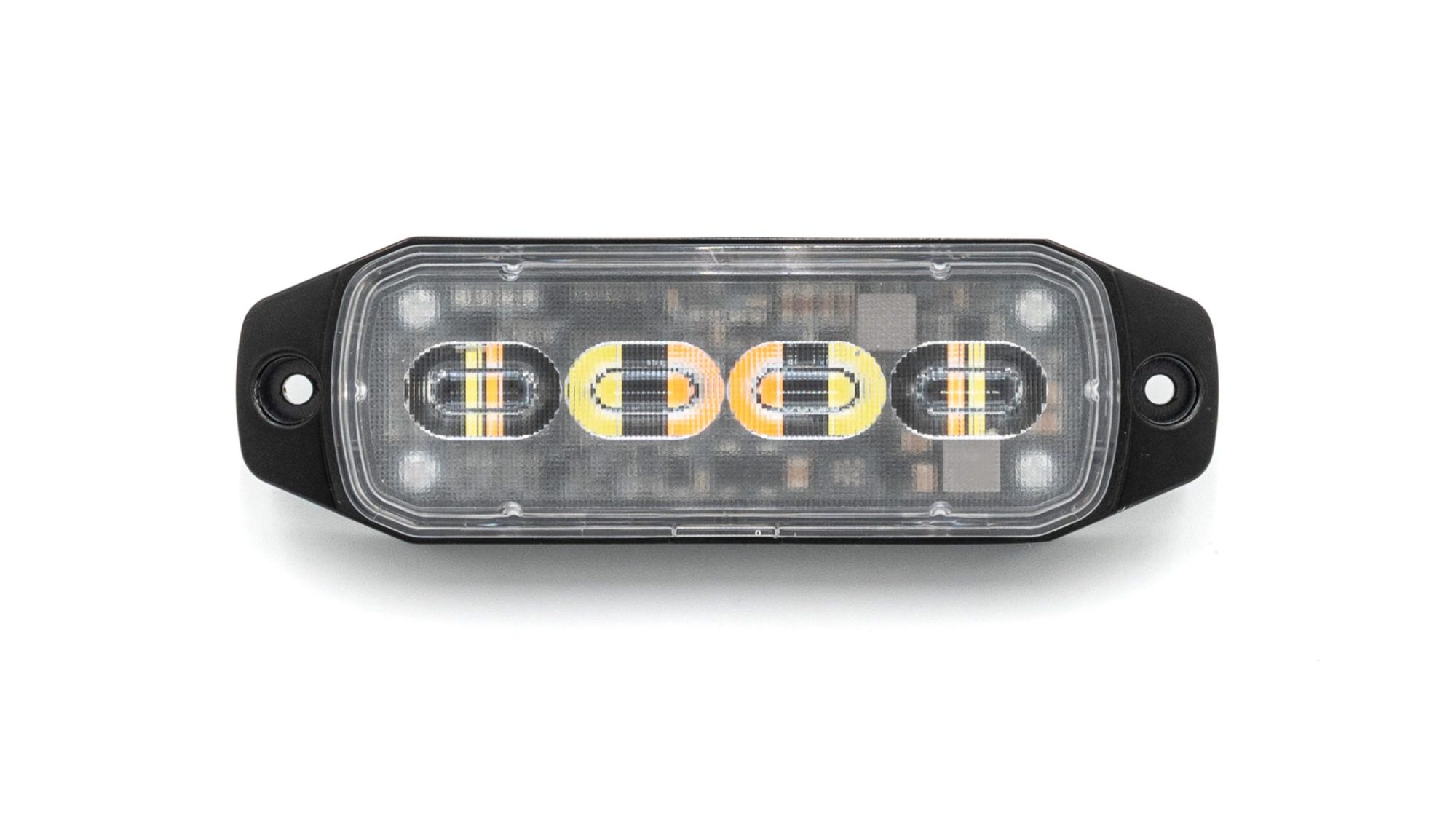 Only 4.5” x 1.45” but outshines other perimeter strobes