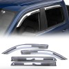 Front + Rear Chrome Window Visors On 19+ Ram LD 1500 Front + Rear Chrome Window Visors On 19+ Ram LD 1500