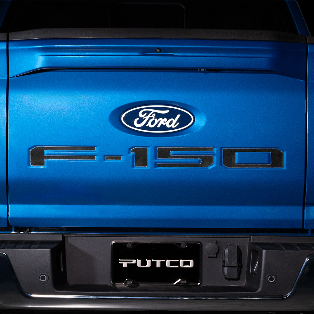 55564FDX Putco Ford F150 Tailgate Lettering Kit Stainless Steel Fits Ford F150 with PRO