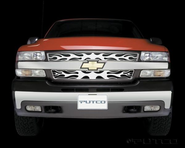 Putco Flaming Inferno Stainless Steel Grille Installed