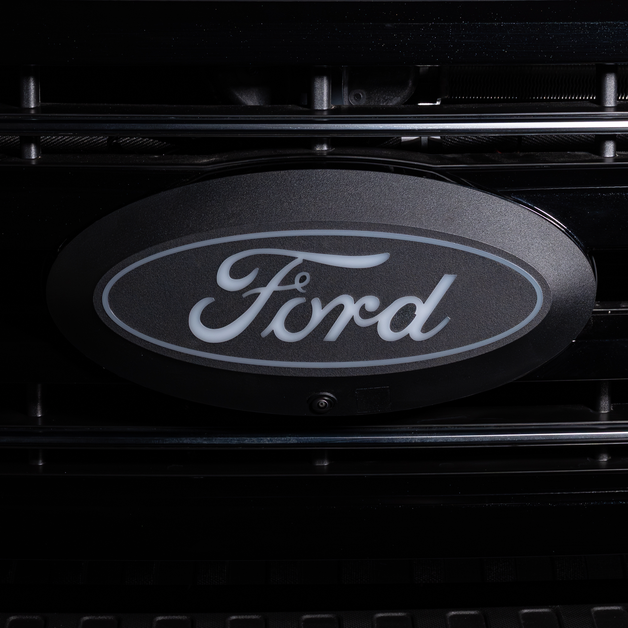 92803 - Putco Luminix White Oval LED Emblem - Fits Ford F250, F350