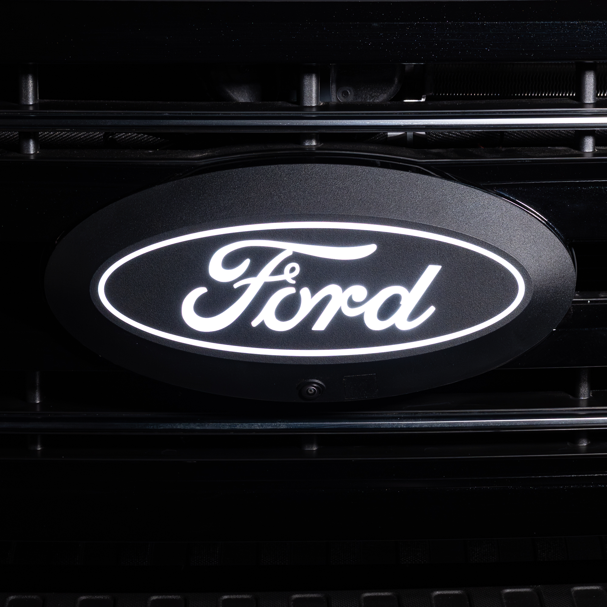92803 - Putco Luminix White Oval LED Emblem - Fits Ford F250, F350