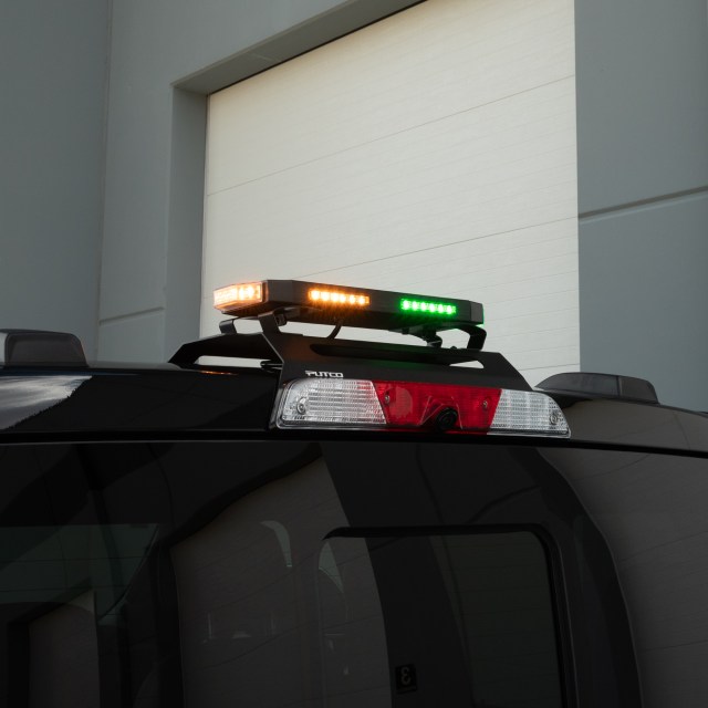 The Tri-Color Hornet can mount easily to the third-brake mount