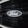 Ford F-150 grille with Putco Luminix white LED emblem
