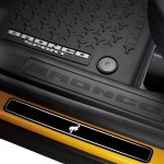 Putco Bronco Logo Black Door Sill Plates Kit Fits Ford Bronco Sport 2021-2023
