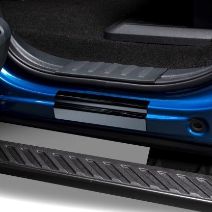 Black Platinum Ford Licensed Door SIll for Super Duty 2023-2024 ( Driver Side Rear Shown)
