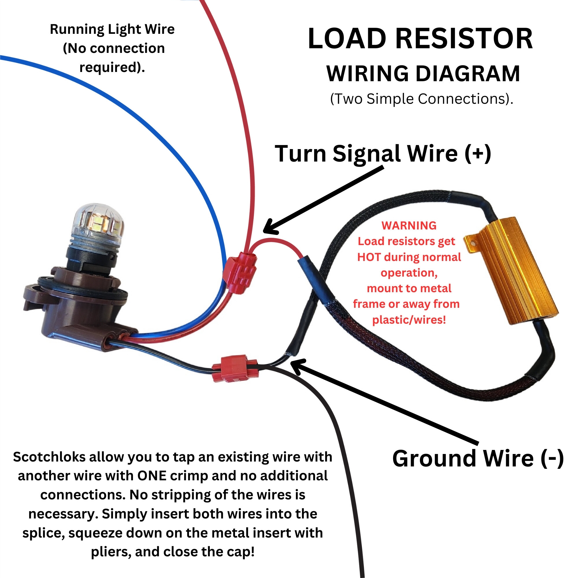Resistor for LED indicators, 10 & 20 Watt - SW-MOTECH