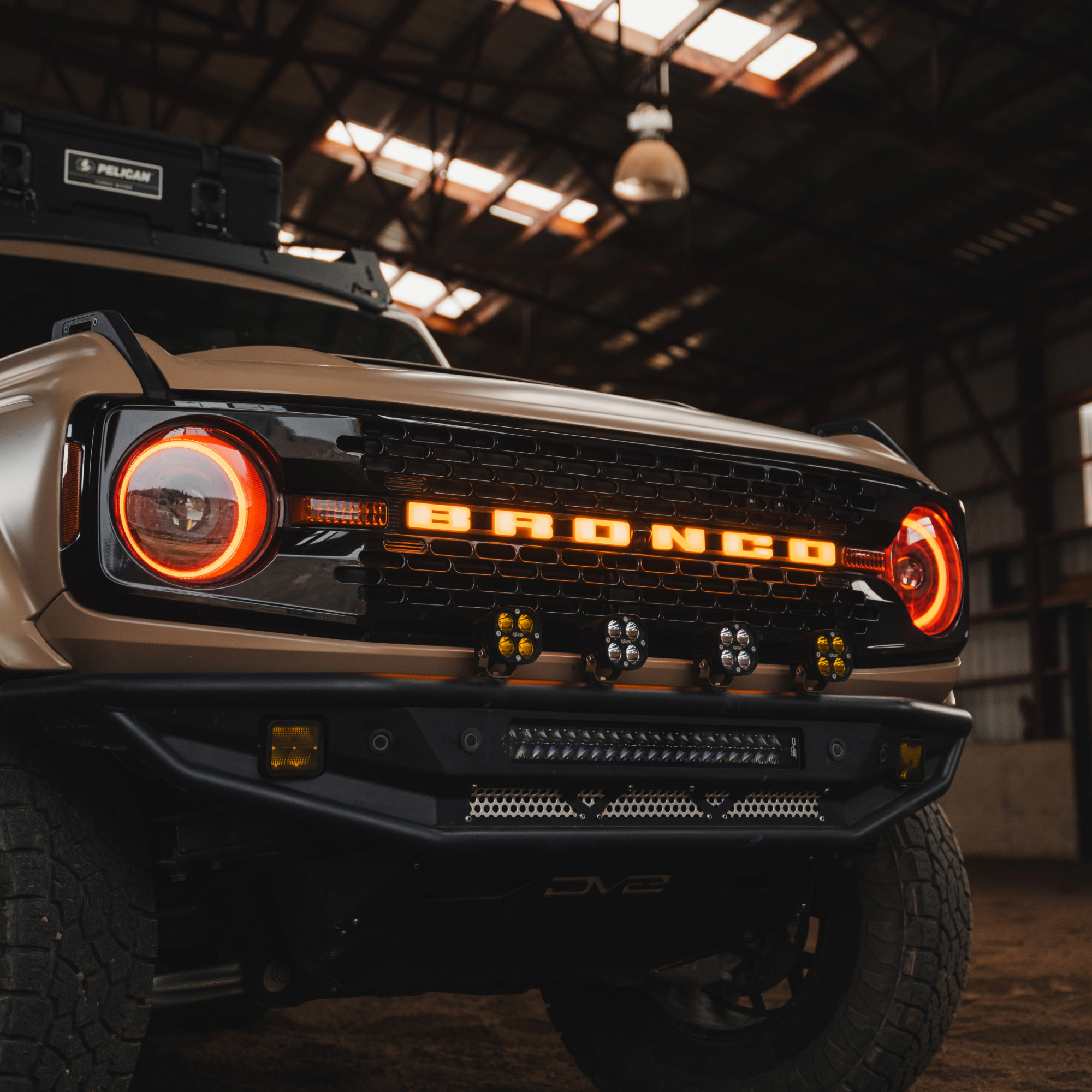 92852 - Putco Luminix LED Grille Emblem - Fits Ford Bronco 2021