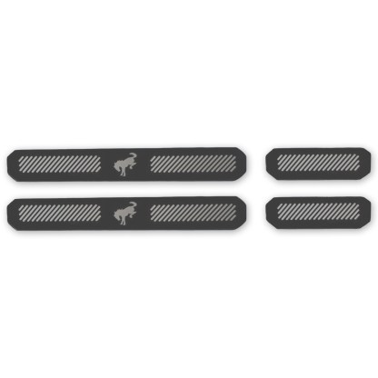 Black Platinum Bronco Door Sills