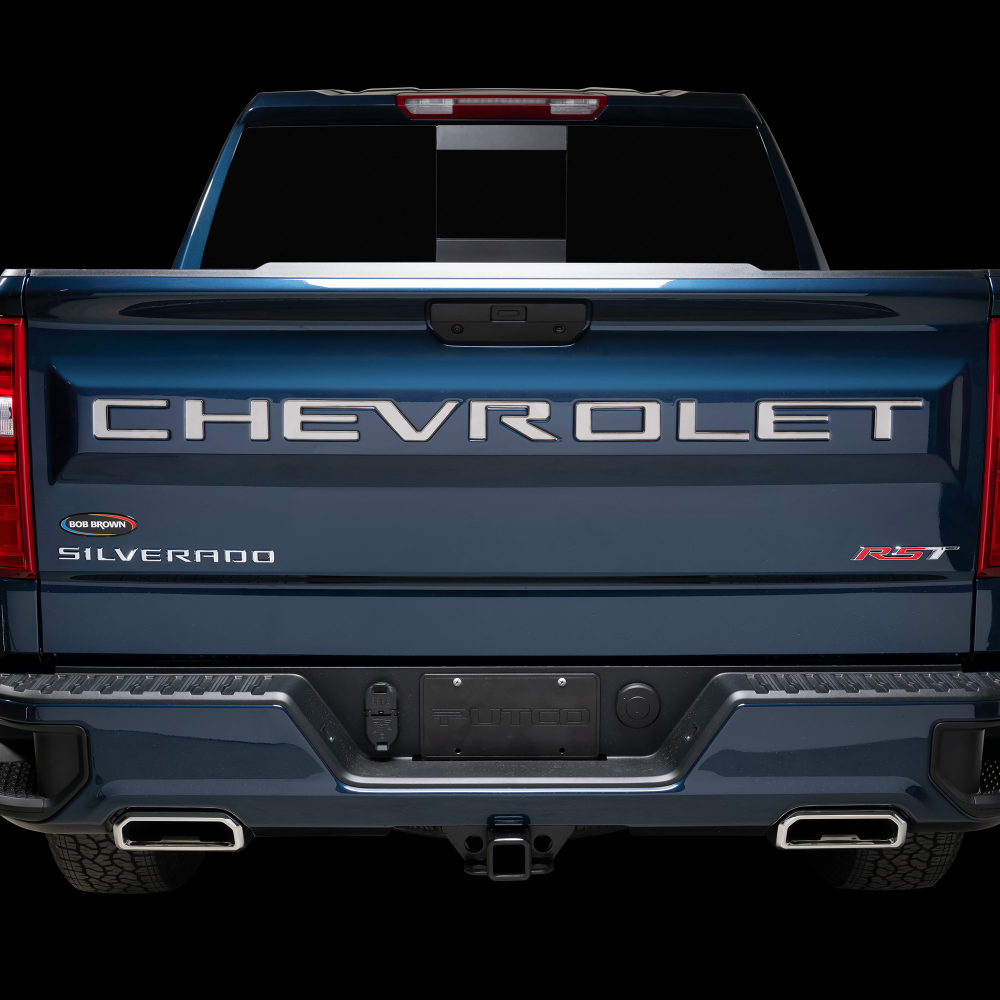 55551BPGM - Putco Chevrolet Tailgate Letters Kit - Black Platinum