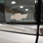 Chevy Bow Tie Trim Close Up - Black Platinum