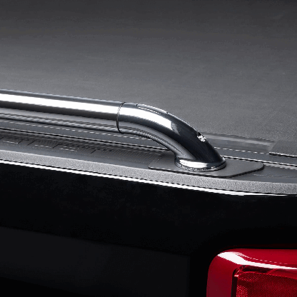 Close up, In-action of the Putco Pop Up Lockers 298XX series (Silverado) gif