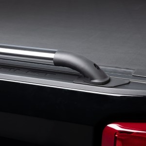 Close up of Putco Nylon Oval Locker Side Rails 198XX series (Silverado)