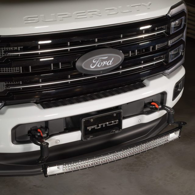 Denominator Mounted to Super Duty With 42in LED Light Bar