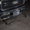 Denominator front tow hook mount on Ford F-150 Raptor with LED light bar inactive