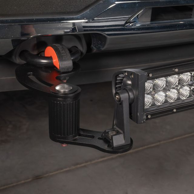 Denominator mounted on Ford F-150 Raptor tow hook with Putco Luminix LED light