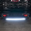Denominator Light mount installed on Chevy HD with light bar illuminated