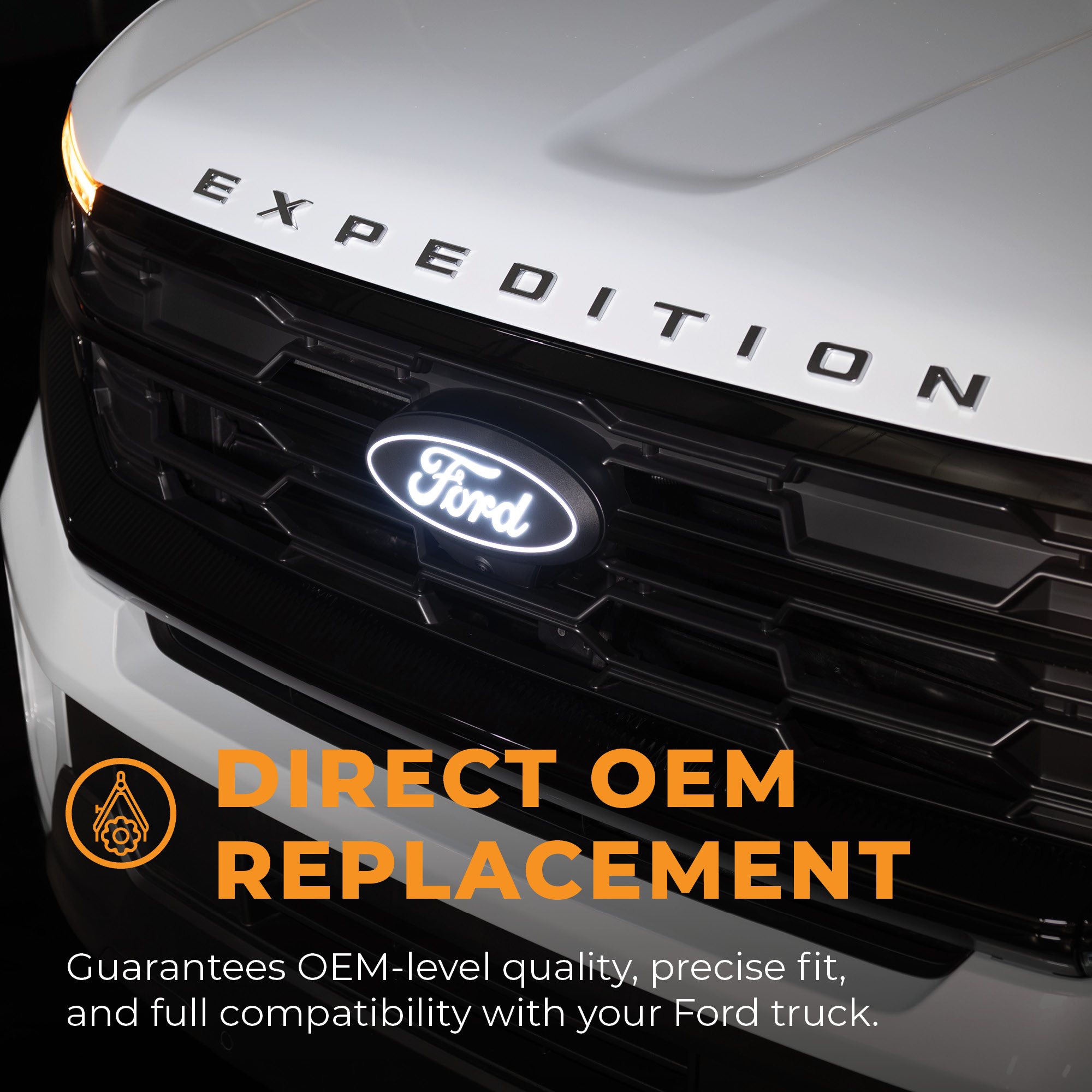 92701&529101 - Putco Luminix White LED Emblem and Quick Connect