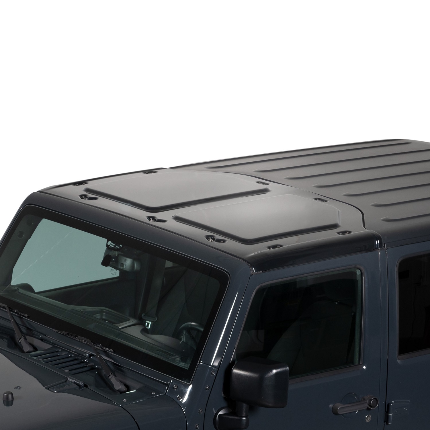 581003 - 09-18 Jeep Wrangler JK Putco Element Sky View Clear Hard Top Roof  Lid for Factory Hard Top