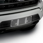 Ford F-150 Bumper Grille Insert, Manufactured out of Stainless Steel with a Bar Desgin.