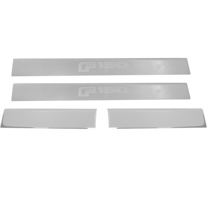 Ford F150 Logo Stainless Steel Door Sill Plates 4 Piece Kit
