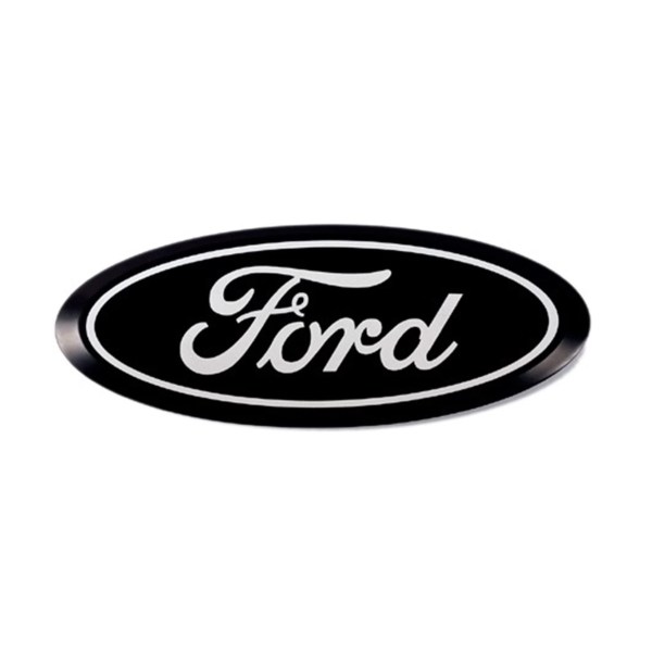 Ford Super Duty F250, F350, Ford Oval, Aluminum Black Emblem by Putco Inc. Part# 92300F