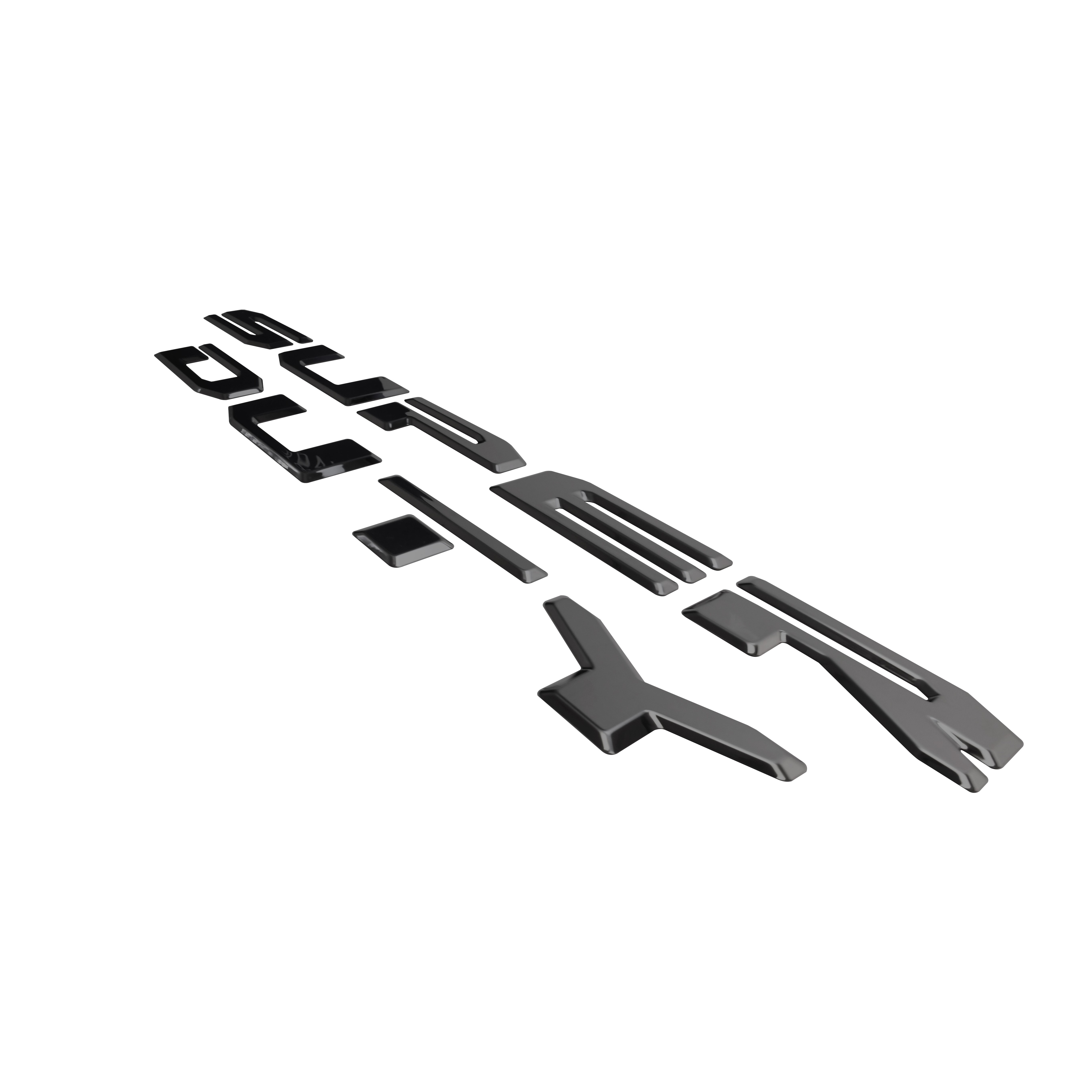 2020 Ford F250 Super Duty Tailgate Letters Decals – American Flag Worn Finish