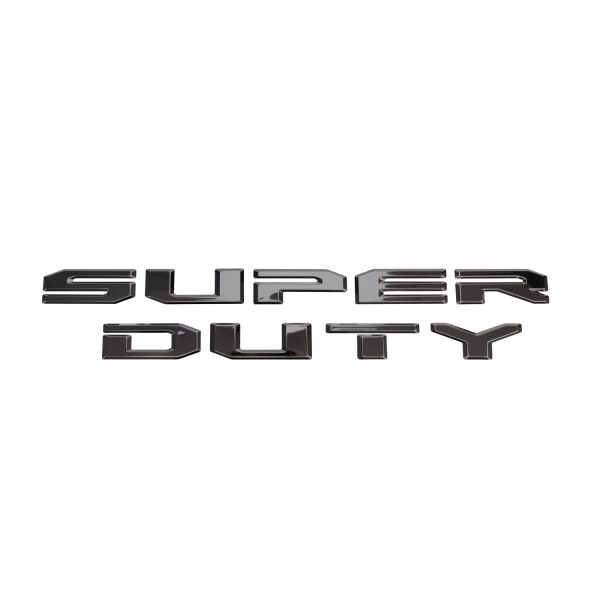 Ford Super Duty Letters 3D Stamped - Black Platinum