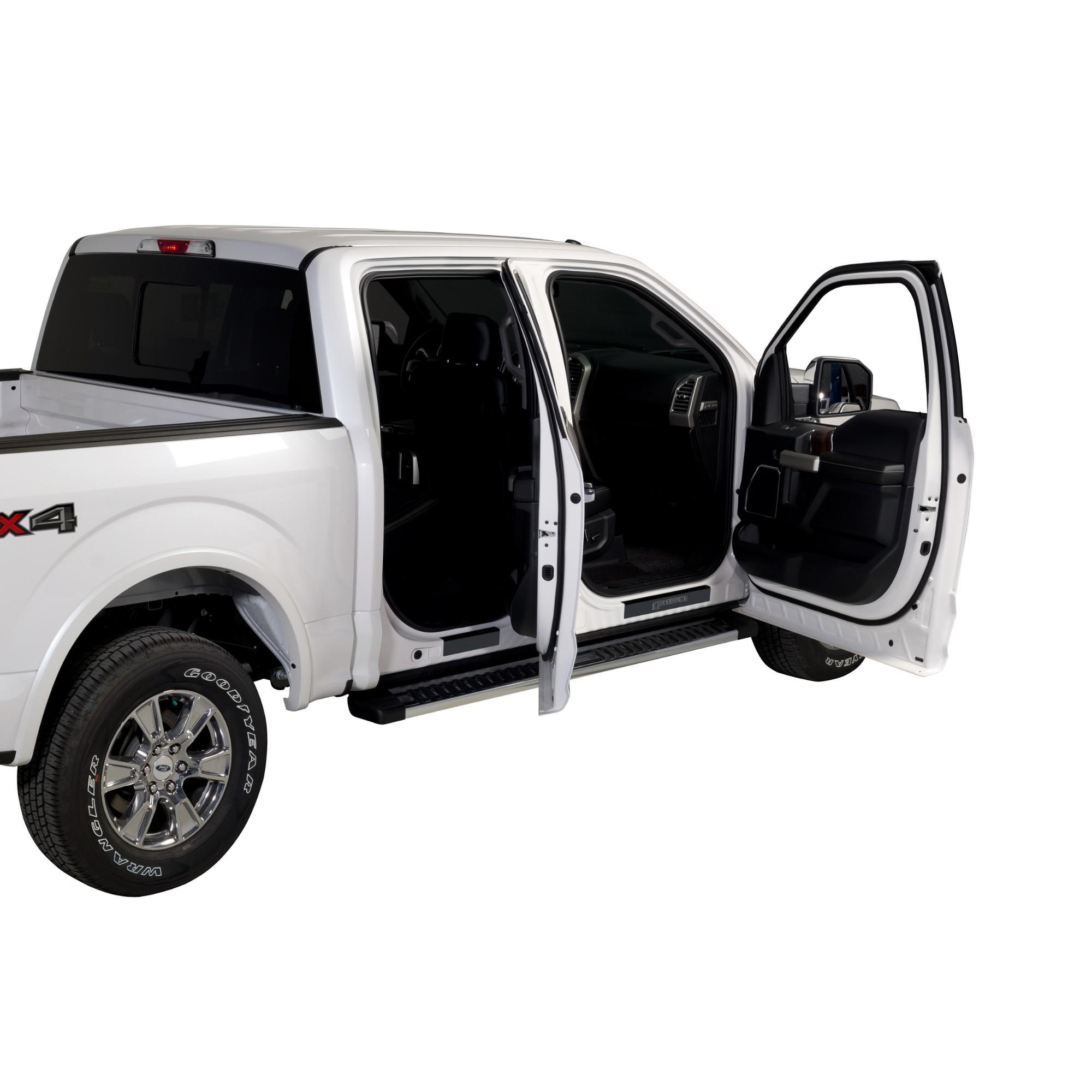 95150BPFD-X - Putco F150 Logo Black Door Sill Plates Kit- Fits