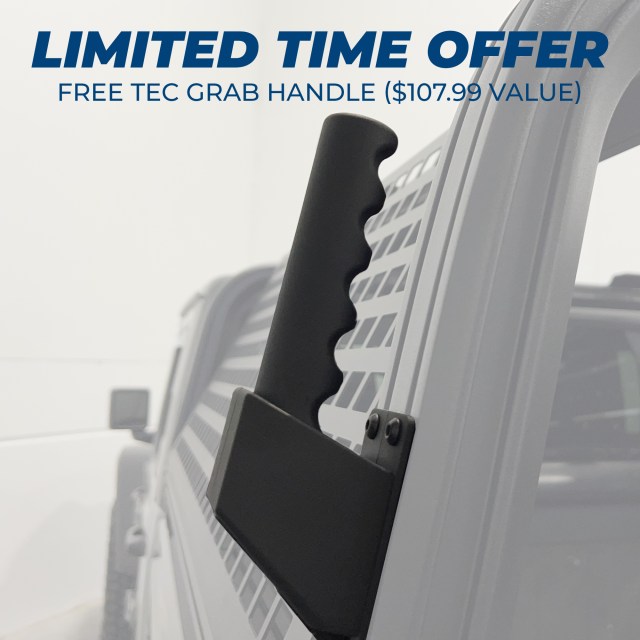 Exclusive Limited Time Offer: FREE Tec Handle with your Tec Rack System, $107.99 value! Exclusive Limited Time Offer: FREE Tec Handle with your Tec Rack System, $107.99 value!