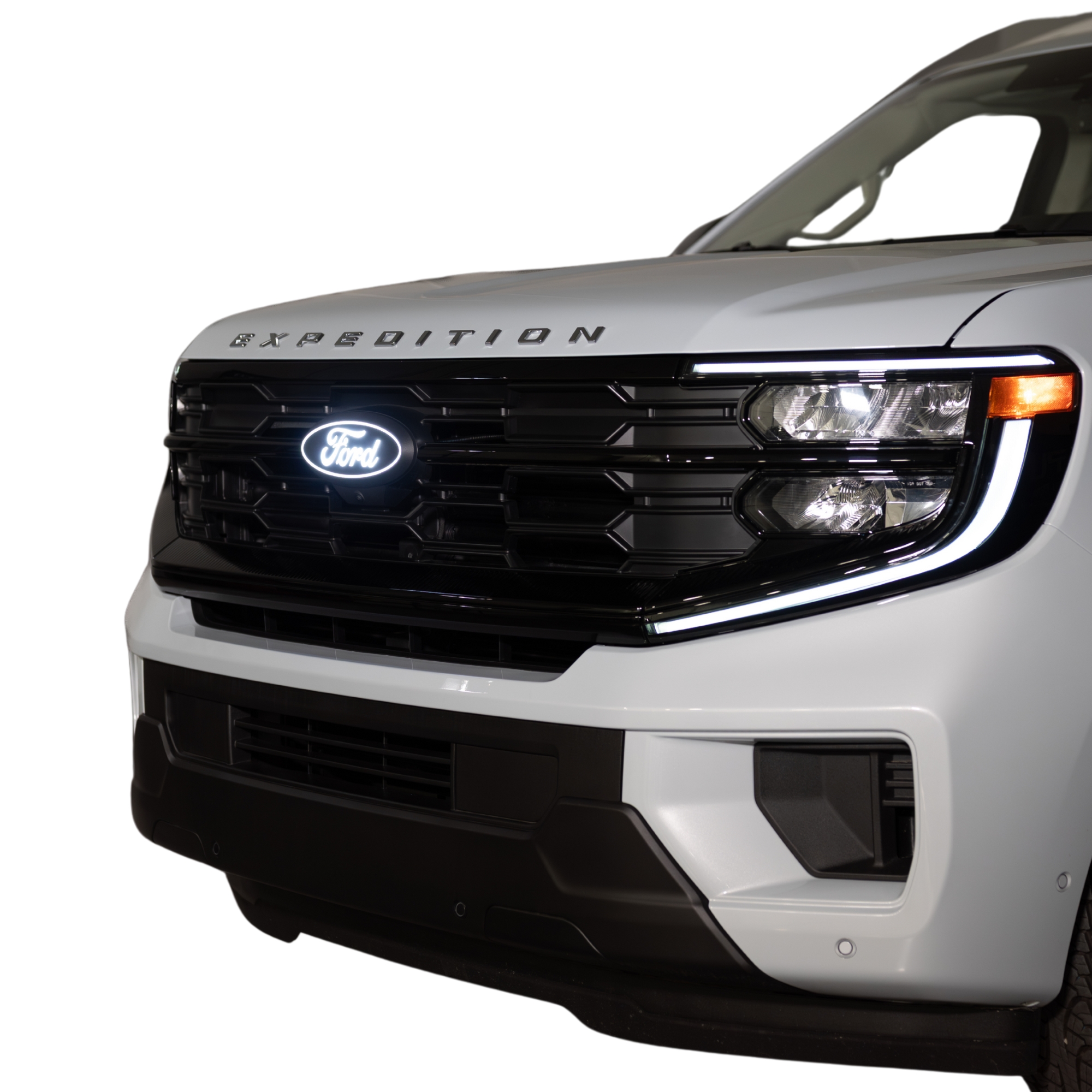92610-08 - Putco Luminix White Oval LED Grille Emblem Fits Ford