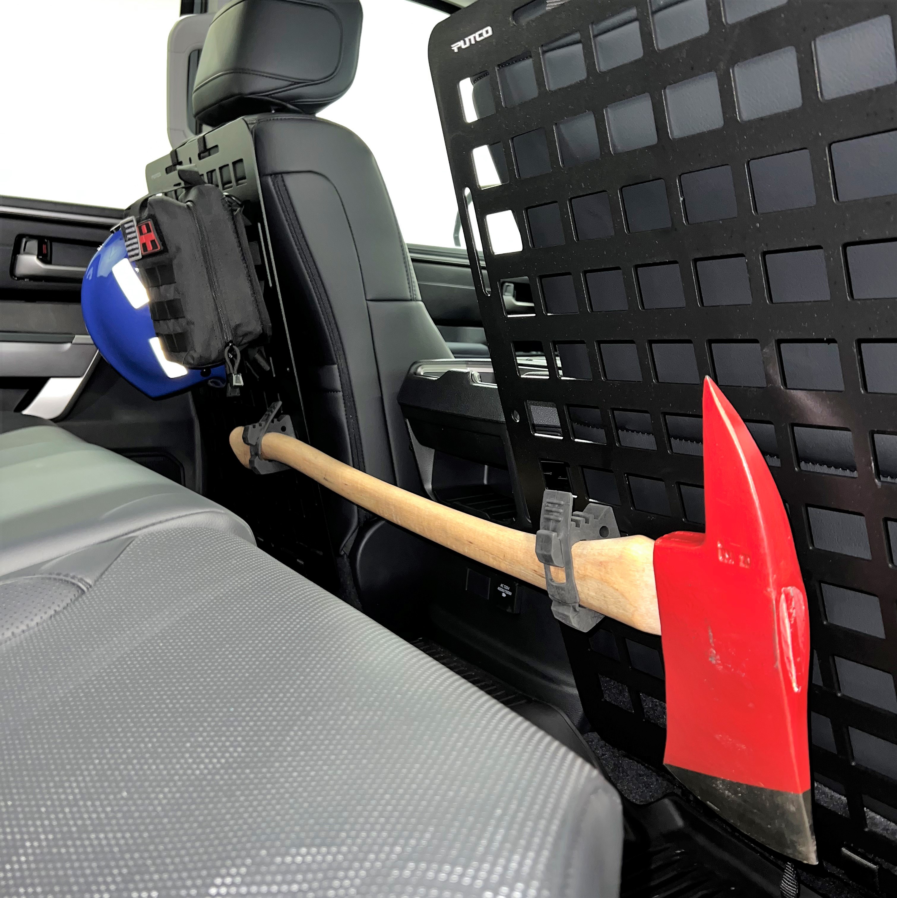 The Tactical MOLLE Car Seat Organizer is just a really cool product. You  can attach any MOLLE attachment to the organizer …