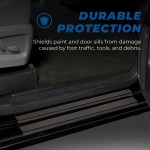 Shields paint and door sills from damage caused by foot traffic, tools, and debris.