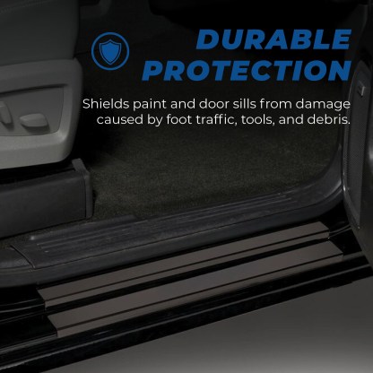 Shields paint and door sills from damage caused by foot traffic, tools, and debris.