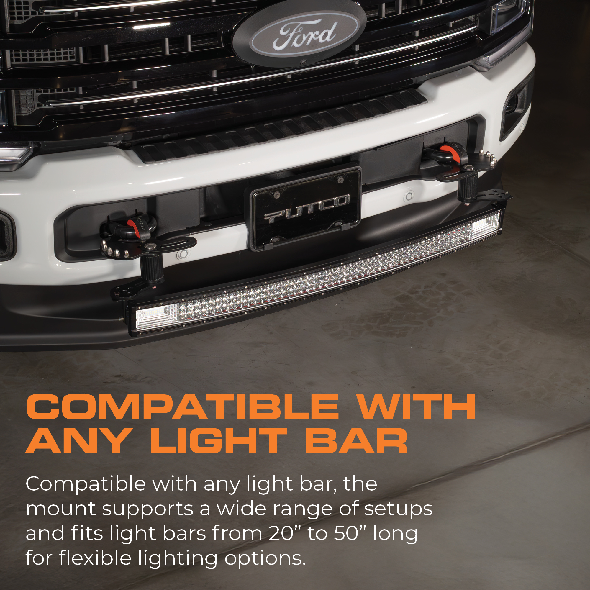 Mount 20-50" light bars Mount 20-50" light bars