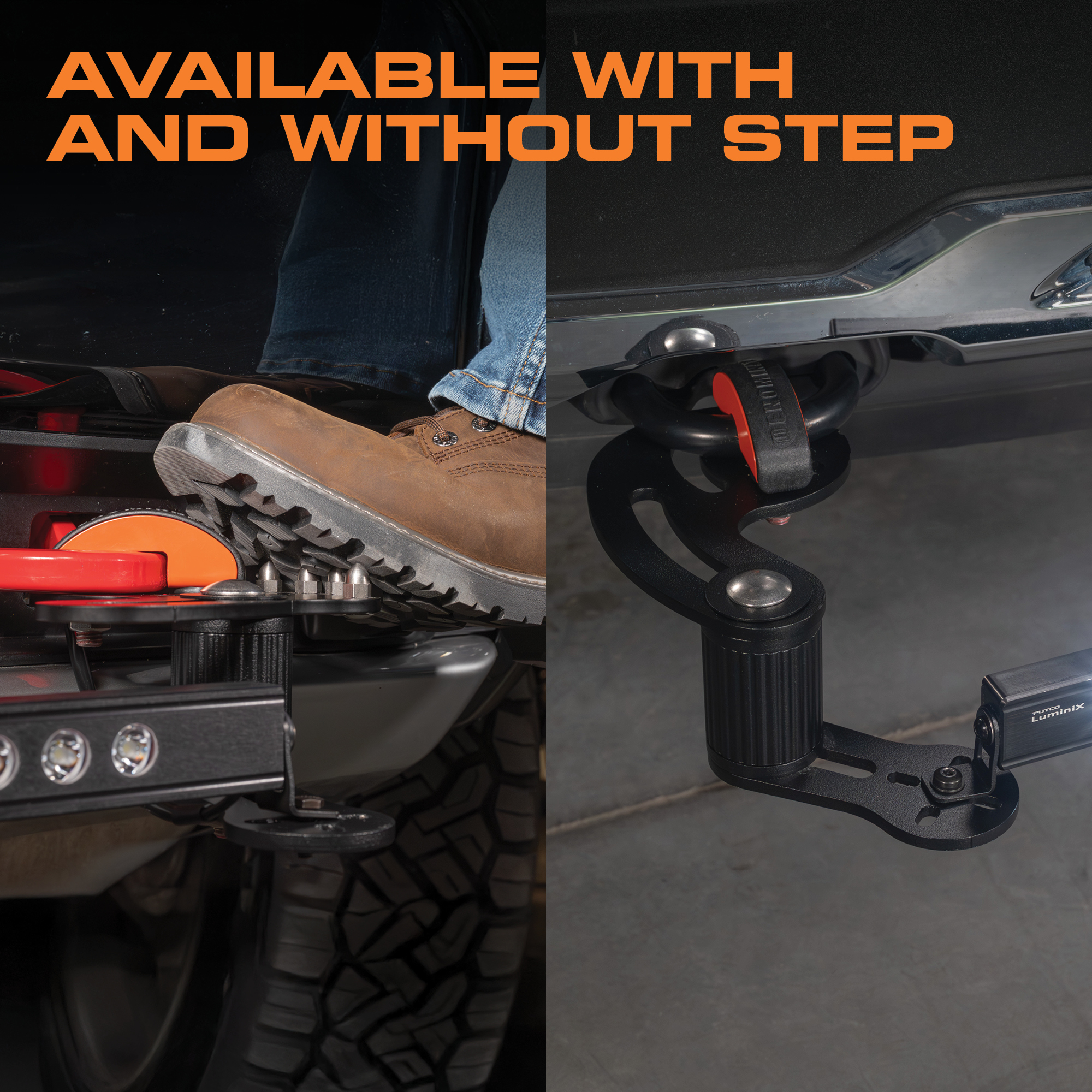 Denominator is available with and without step mount Denominator is available with and without step mount