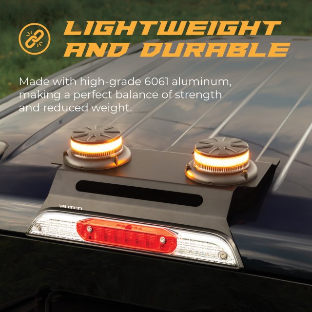 The Hornet Dual-Beacon is crafted out of 6061 aluminum.