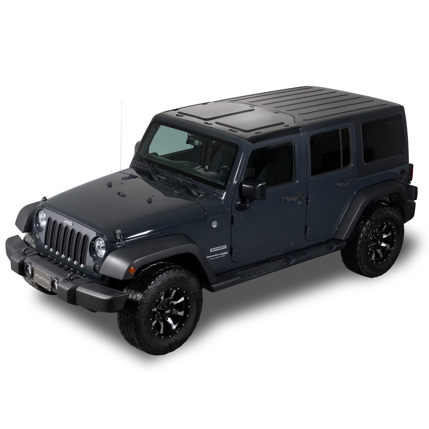 581003 - 09-18 Jeep Wrangler JK Putco Element Sky View Clear Hard Top Roof  Lid for Factory Hard Top
