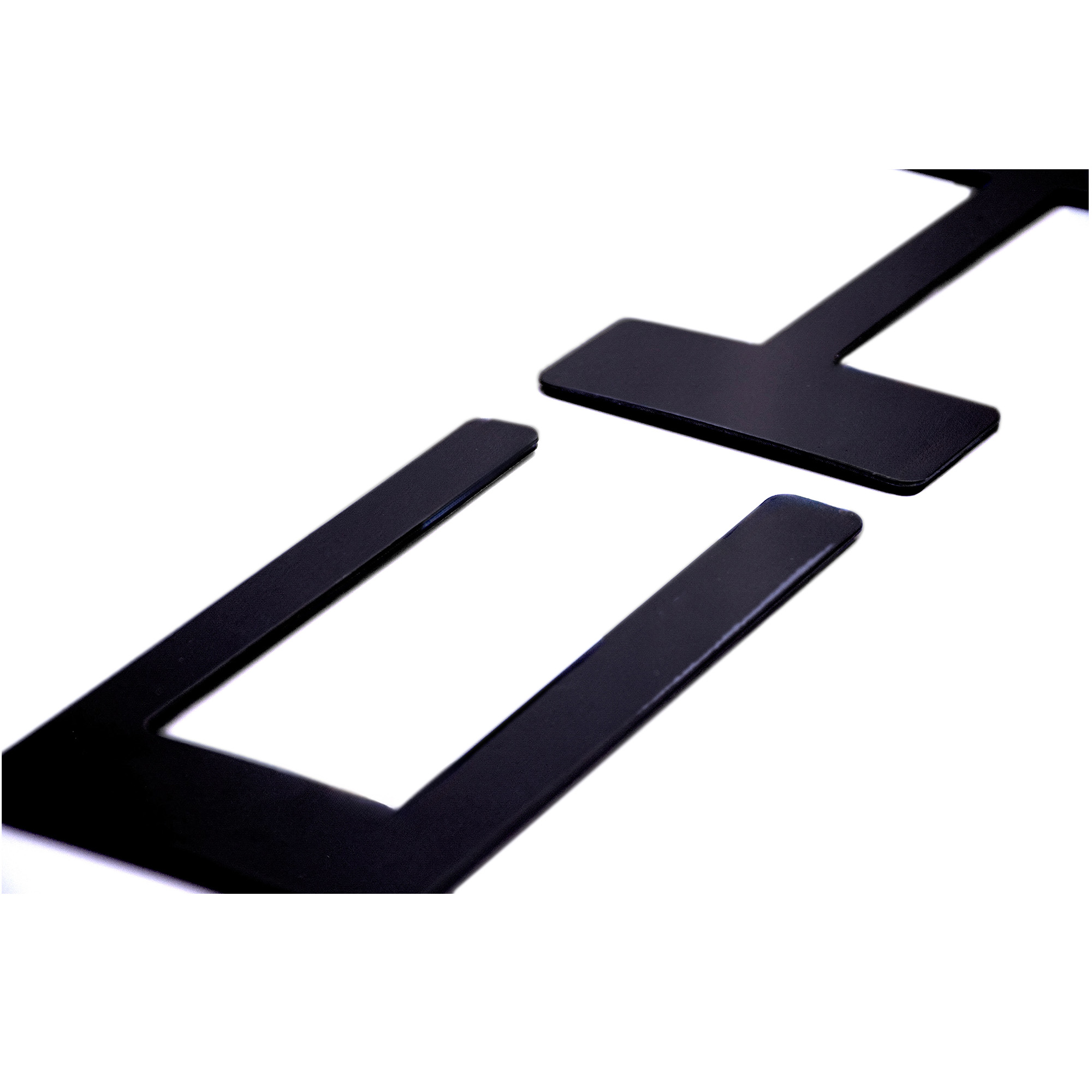 Chevy Matte Black Tailgate Letter Kit - Close Up Chevy Matte Black Tailgate Letter Kit - Close Up