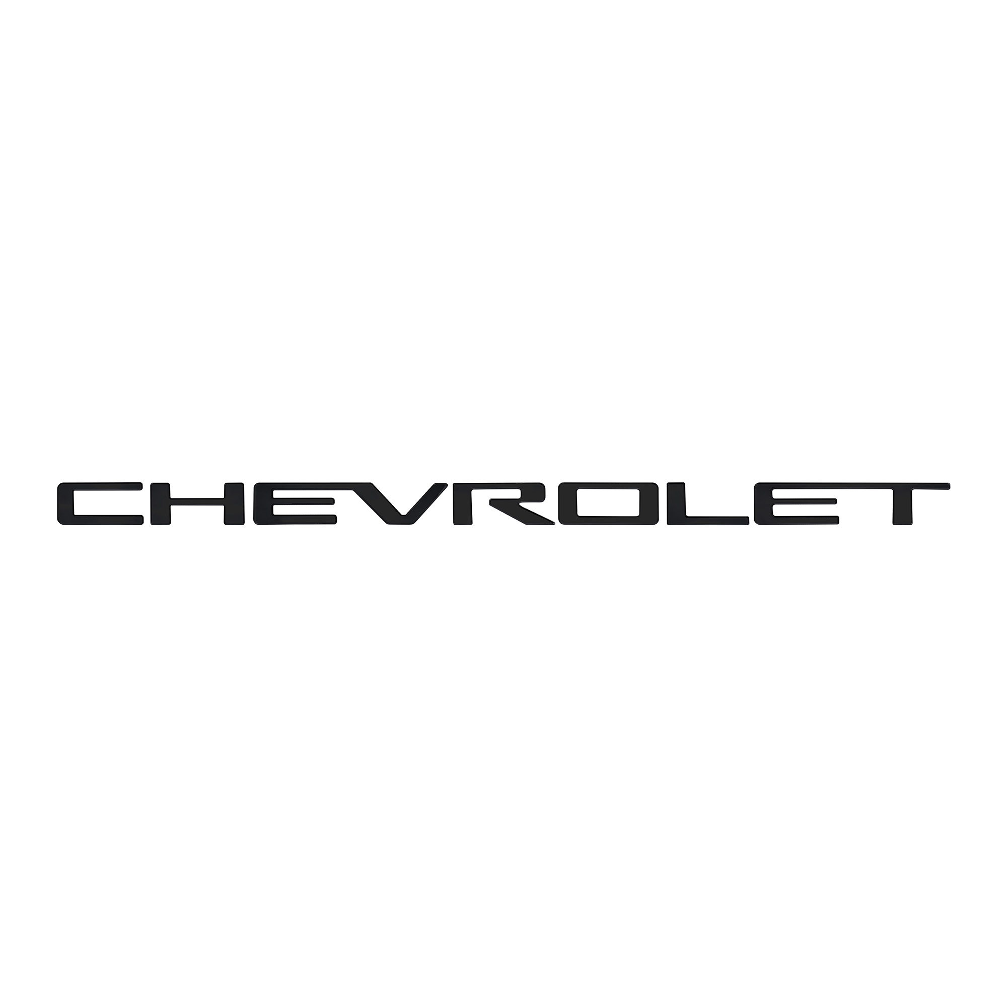 Chevrolet Matte Black Lettering Kit - Uninstalled Chevrolet Matte Black Lettering Kit - Uninstalled