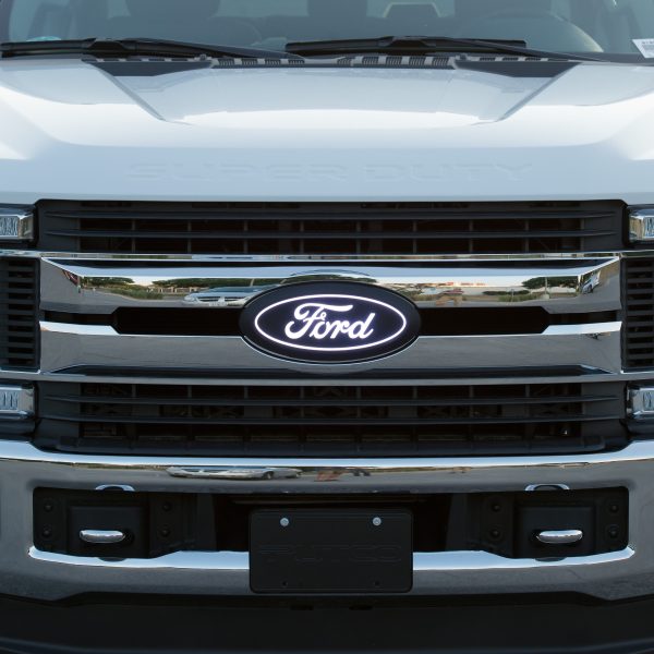 Ford Logo LED Front Grille Emblem on Super Duty